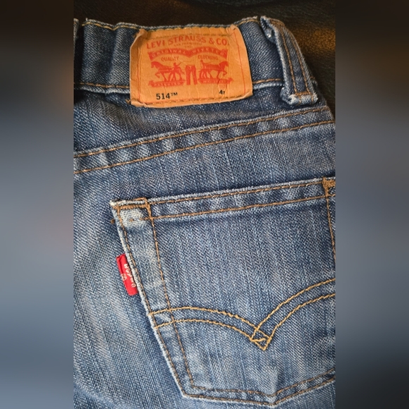 Levi's kids 514 Blue Jeans slim/straight sz4T - Picture 7 of 9